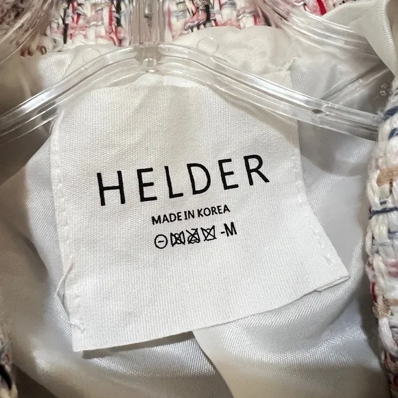 women Sz medium Enchanted Tweed mini Shirtdress quite luxury‎ old money pockets - Picture 11 of 16